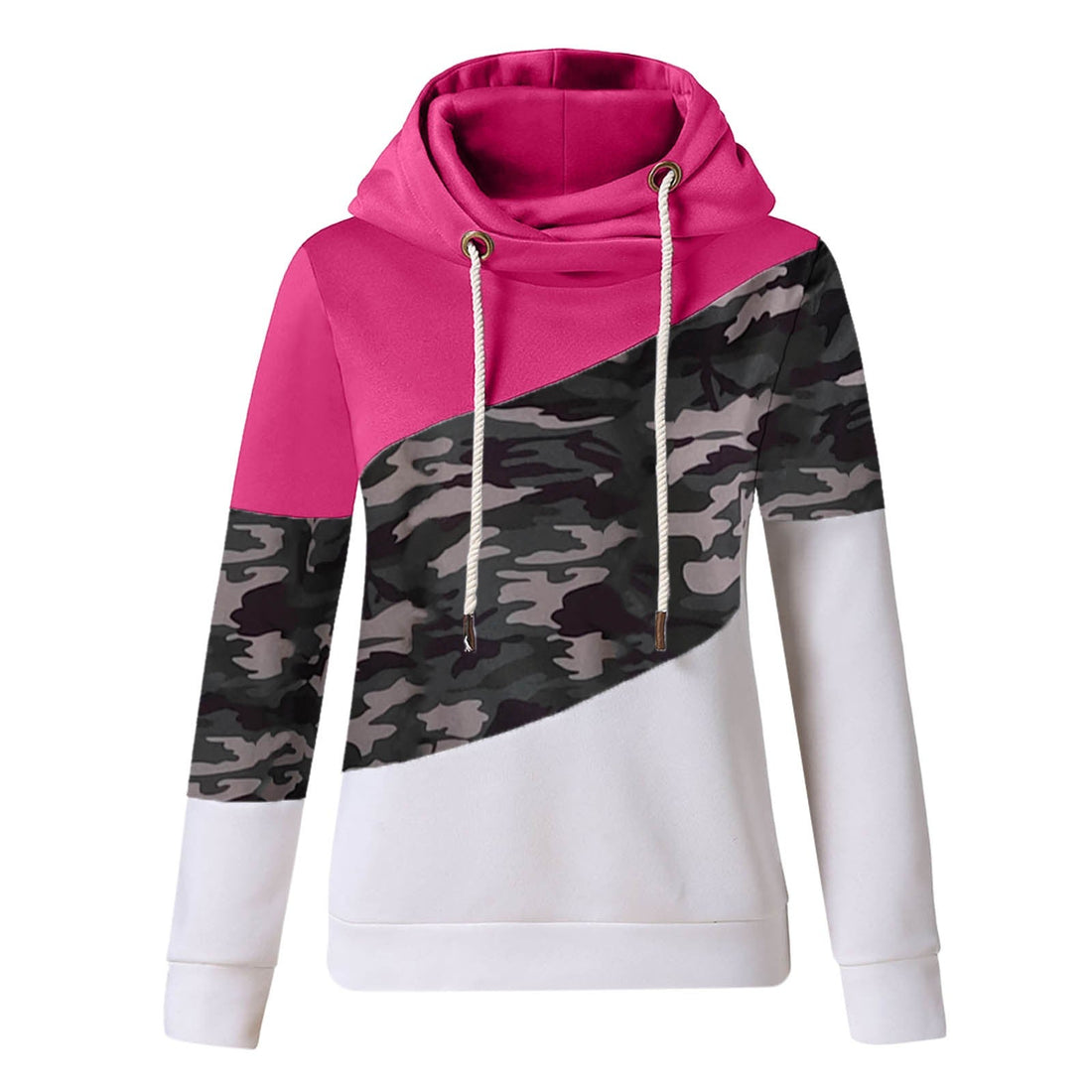 Damen Hoodie Camouflage Sweatshirt